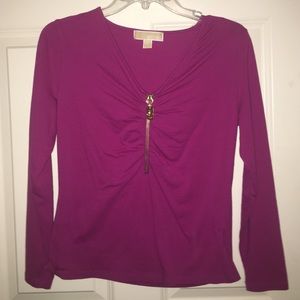 Michael Kors zip-up shirt